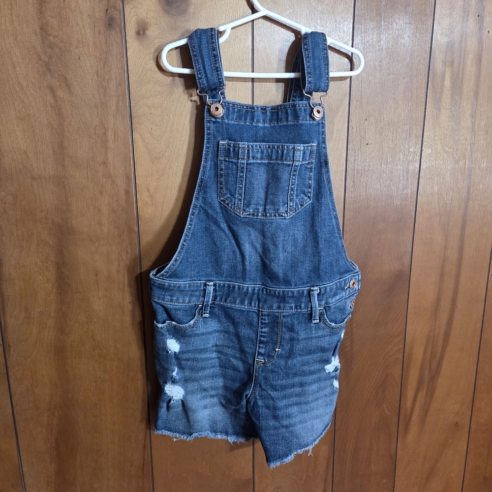 Abercrombie Kids Size 13 14 Denim Jean Overalls Girls